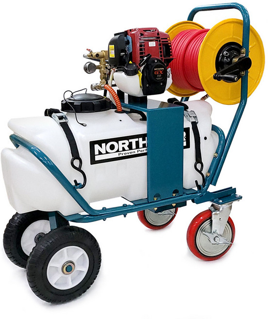 [NS60HG-GX25/GX35] 60L 노스스타 4륜 밀차식 엔진분무기 혼다 4행정 자동 황동펌프 방역소독, 2코크타입 자동 황동펌프, 혼다 GX35, 1개