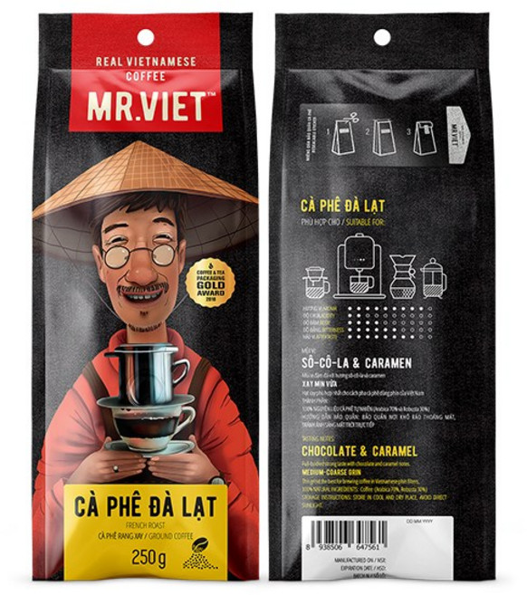 달랏커피 250g 미스터비엣 베트남 분쇄원두커피, 1개