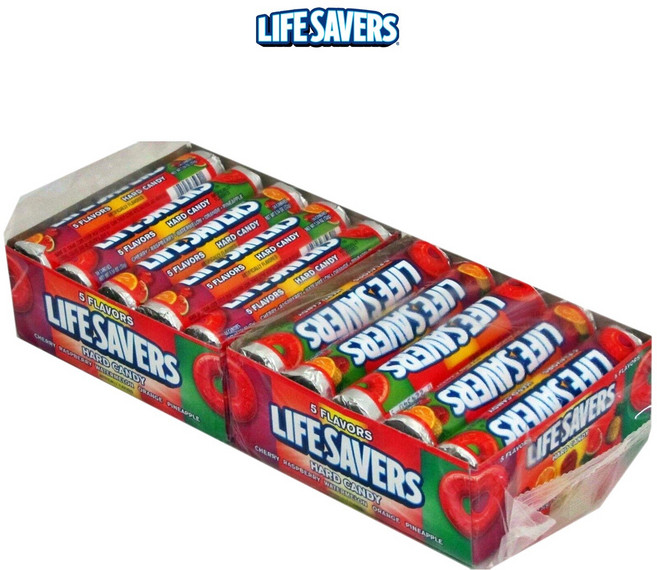 미국 라이프세이버 하드 과일 캔디 사탕 대용량 1.14oz X 20counts [ Life Savers Original 5 Flavors Hard Candy 1.14 X 20ct], 1개, 640g