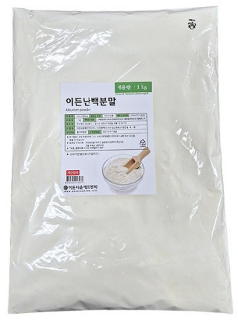 이든 난백 분말1kg 난백 가루, 1kg, 1개