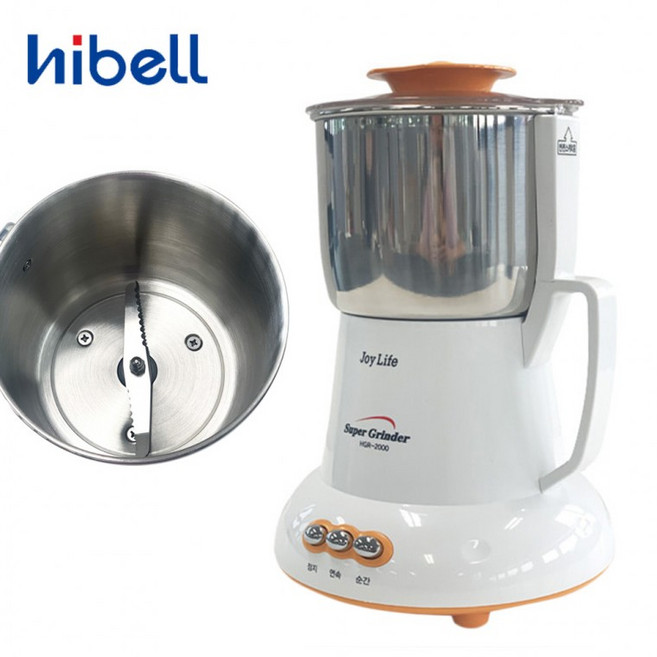 하이벨2000 초강력 슈퍼 주방 분쇄기 커피 그라인더 믹서기, 단품, 1개