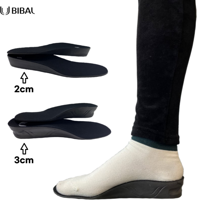 발이편한 비발인솔 우레탄 블랙 키높이 깔창 2cm 3cm