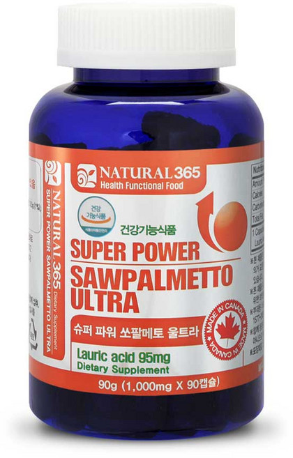 내츄럴365 캐나다 슈퍼파워 쏘팔메토 울트라, 90정, 4개