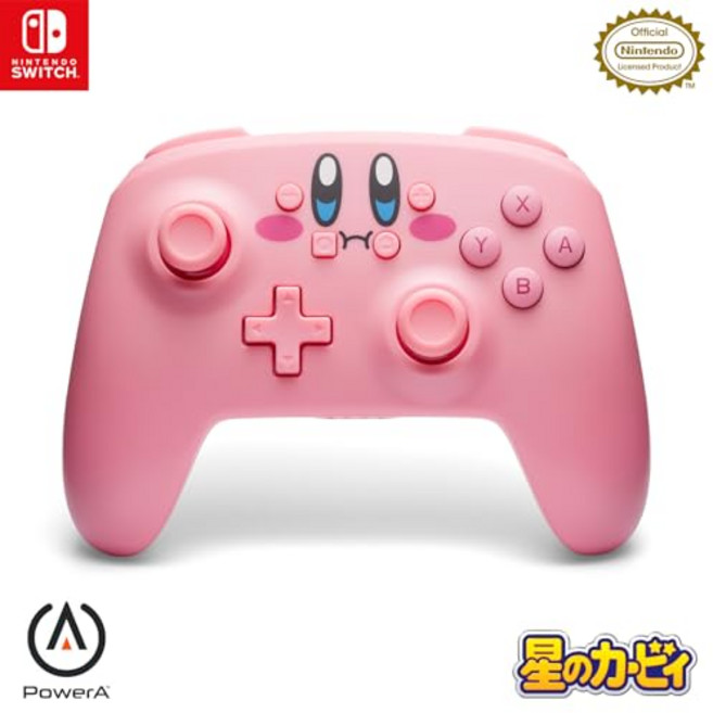 PowerA for Nintendo Switch - [닌텐도 라이센스 상품] 무선 컨트롤러 별의 커비, 1개, 상세페이지 참조