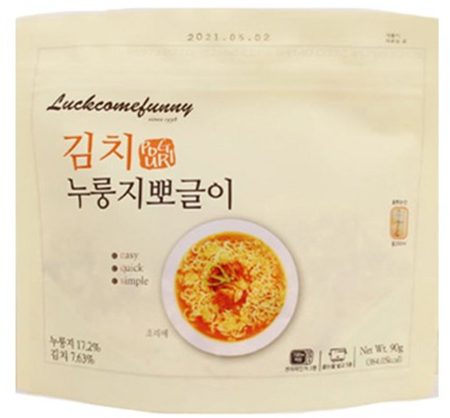 즉석밥 비상전투식량 김치누룽지 뽀글이라면밥 90g 3P, 다우리쿠팡 1