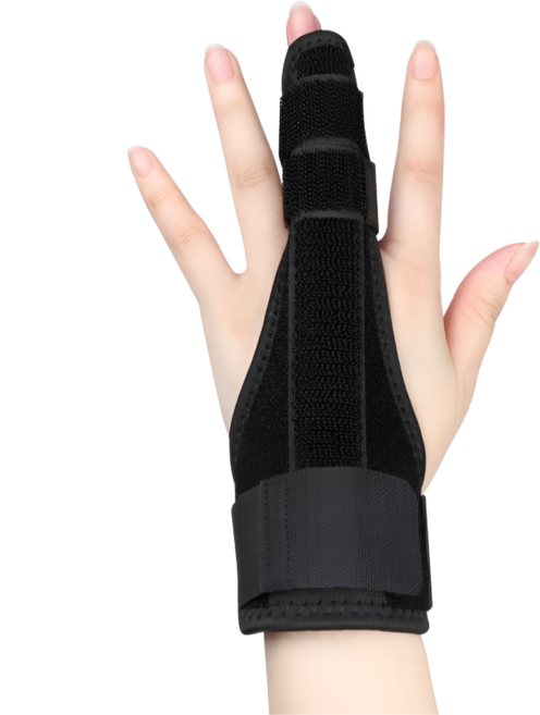 에이얼 깁스 손가락 보호대, 블랙, 1개