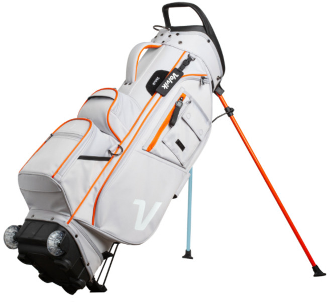 볼빅 정품 2027년 퍼포먼스 바퀴형 경량 스탠드백, 5분할 휠백 그레이(GREY)