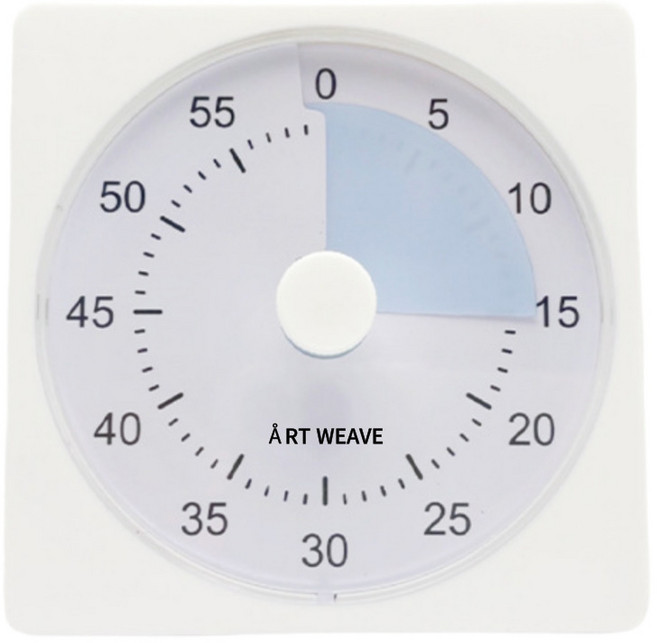 아트위브 무소음 클래식 타이머 공부 스톱워치, 1개, 블루