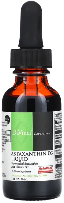 새해 첫좋은선물 DaVinci Laboratories 아스타잔틴 D3 액상 30ml(1fl oz) 제대로 할인합니다, DaVinciLaboratories아스타잔틴D3액상30, 1개, 30ml - 쿠팡