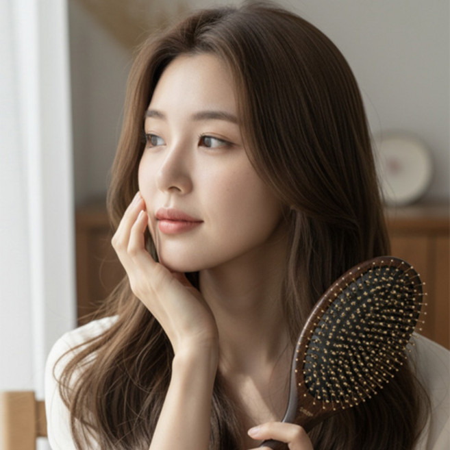 헤스티아 프리미엄 24KGP 골든브러쉬 탈모관리 두피케어, 1개, 다크브라운