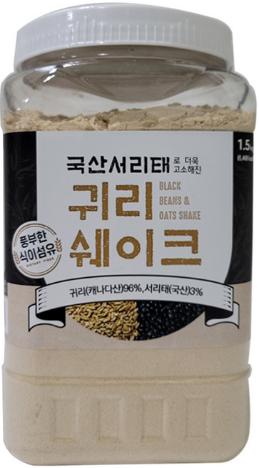태광선식 국산서리태로 더욱 고소해진 귀리쉐이크, 1.5kg, 1개