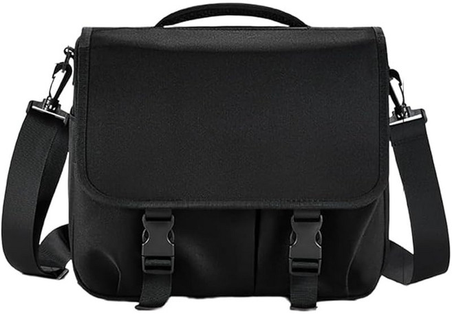 Riuuyyi 카메라 가방 패션 SLR 어깨 귀엽다 대용량 장비 보호 패드 미러리스 일상용 통근 여행 30.5*27*17 블랙, 1개, 상세페이지 참조