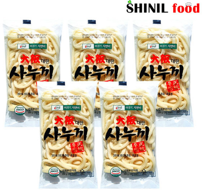 신일푸드(대판사누끼우동 250g x 다섯개), 1개, 1.25kg