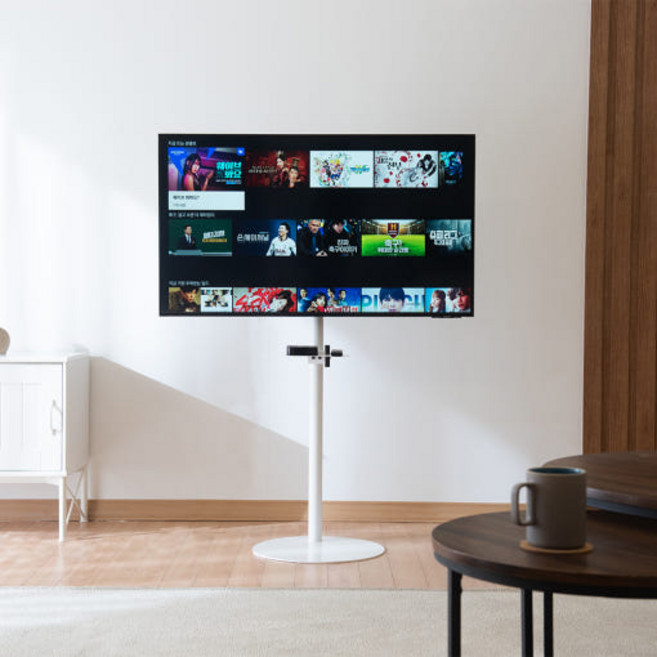 TV 모니터 거치대 삼탠바이미 스탠드 40~55인치 호환, 블랙