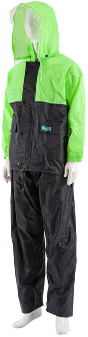 (모두팜) 작업우의 배달우의 레인코트 우의바지 형광우의 안전우의 배달우비 방수 방수우비, 고급우의, XXL, 형광+곤색, 1개