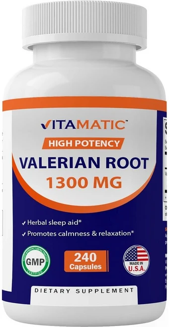 비타매틱 발레리안 루트 1300mg 캡슐, 240정, 1개 - 쿠팡