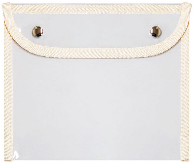 똑딱이 작품 비닐 파우치 투명, 2개