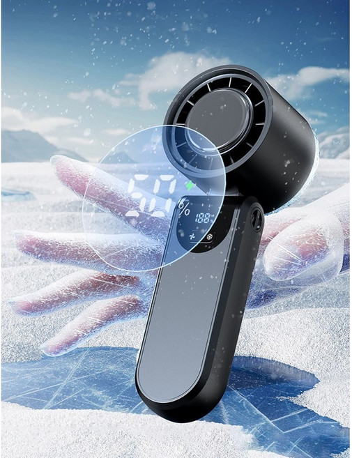 급속냉각 터보 에어컨 휴대용 선풍기 KC 인증제품, 그레이