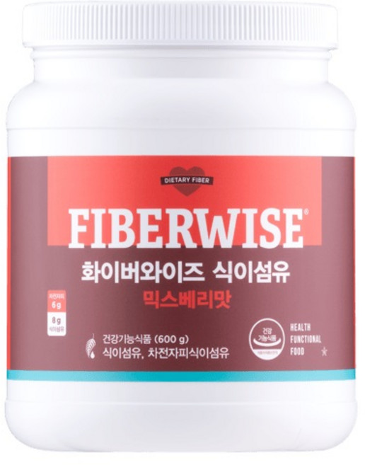멜라루카 화이버와이즈 식이섬유 믹스베리맛, 1개, 600g