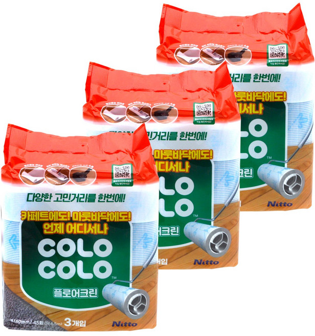 고로고로 마루용 테이프 크리너 리필 3p, 3개