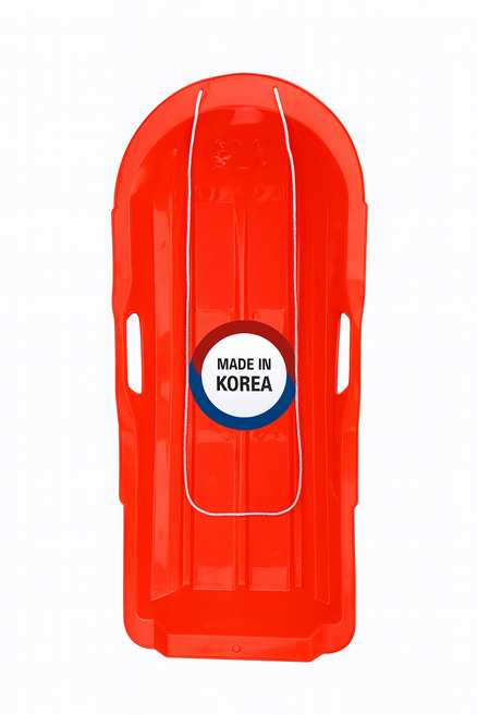 에코데이 국내생산 튼튼한 눈썰매 어린이 아동용 썰매 썰매장 빨강색, 1개