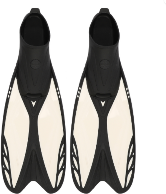 아레나 A3AC1AF01 성인 아동 오리발 남여공용, WHT