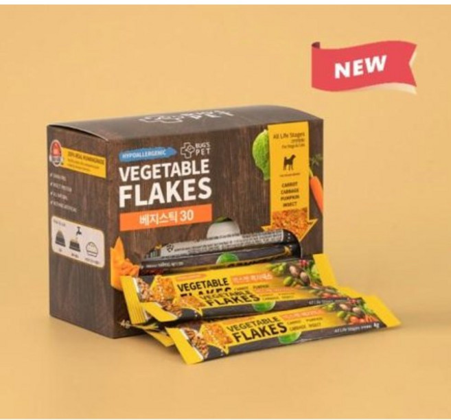 벅스펫 강아지 건강 야채 베지믹스 베지스틱 30개입 강아지용(4gX30ea), 1박스, 4g