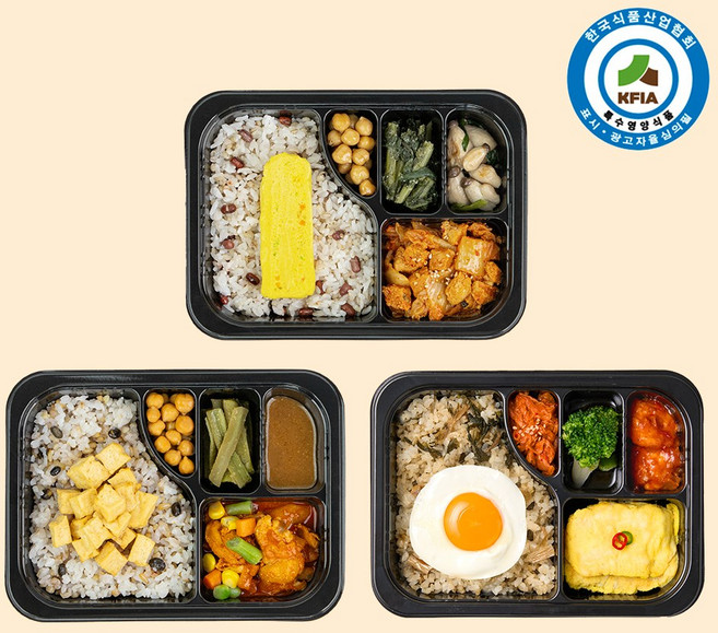 굿스푼 저당 당뇨도시락 3종 3팩 당뇨환자용 임당식단 당관리식단 배달 (냉동), 3개, 315g