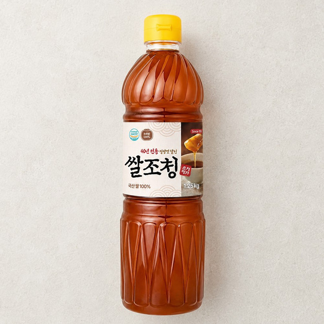 전통방식제조 국산 쌀조청 1.25kg 쌀엿 물엿 고추장재료, 1개
