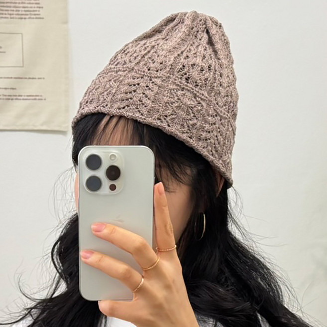 봄 여름 썸머 니트 비니 모자 국내생산