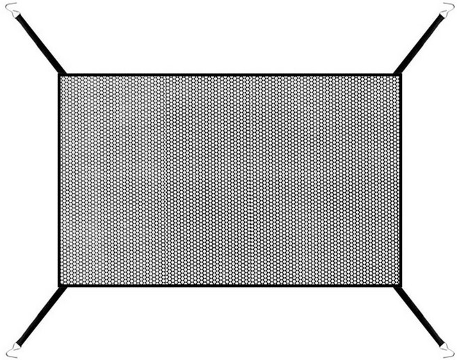배리어 라디에이터 공기 콘덴서 곤충 범용 방지 버그 자동차 막힘 보호 그물 구충제, Bla, 1개
