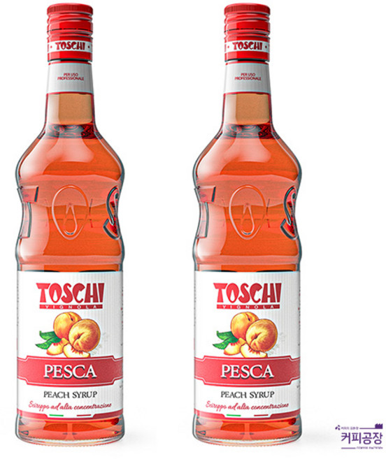 토스키 피치 시럽, 1L, 2개