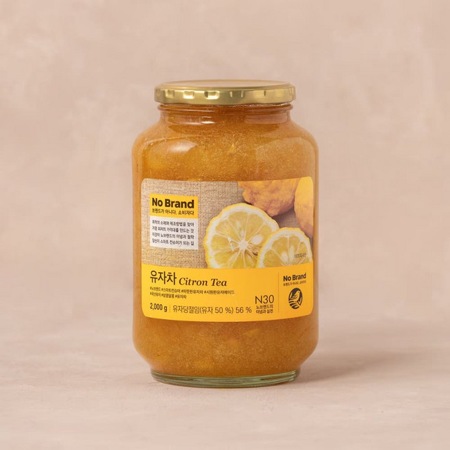 [노브랜드] 유자 차 2kg, 1개