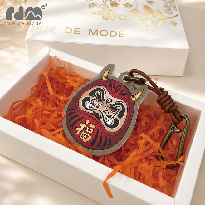 RUE DE MODE 日系卡通造型吊飾, 達摩, 1個