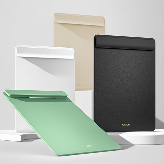 누사인 와이드 클립보드 A4 NS501, 블랙, 1개