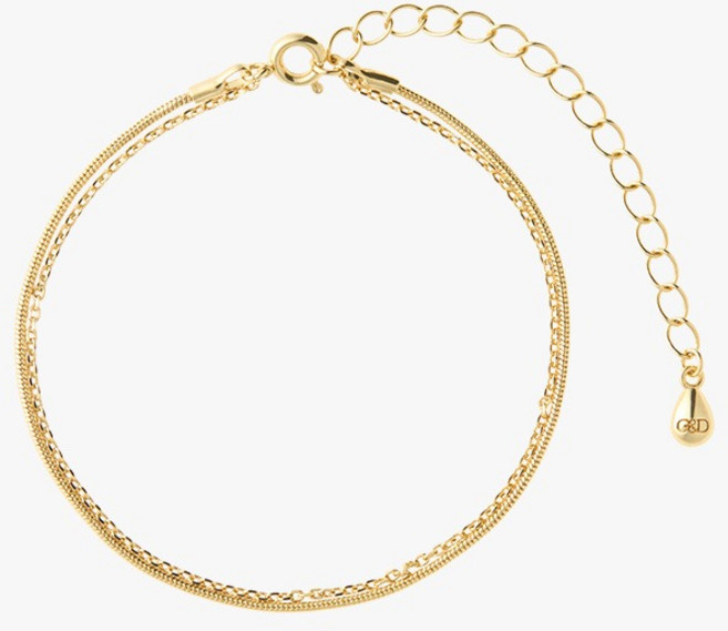 골드앤디어 더블 레이어드 팔찌