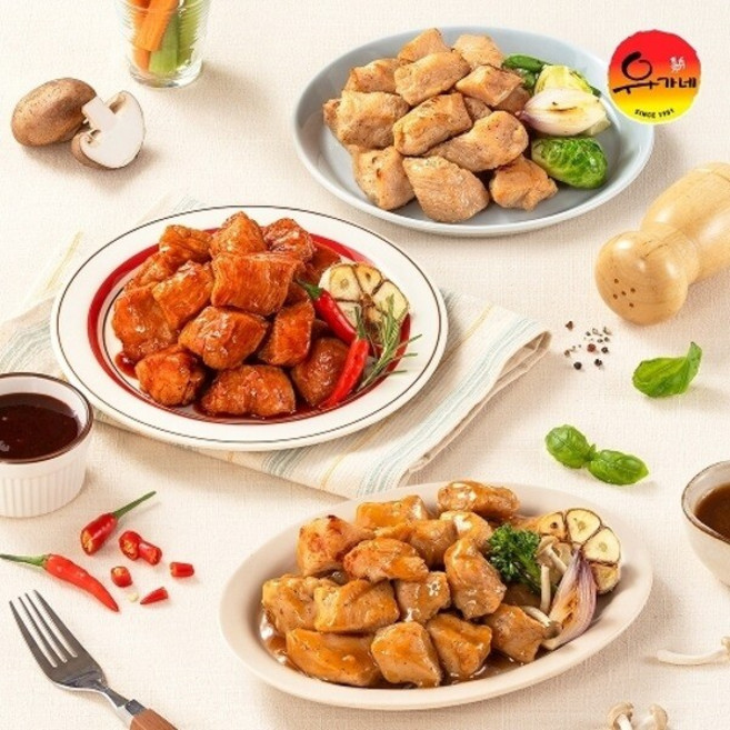 유가네 꾸운 한입 닭가슴살 3종 혼합 18팩20717057644236, 18개