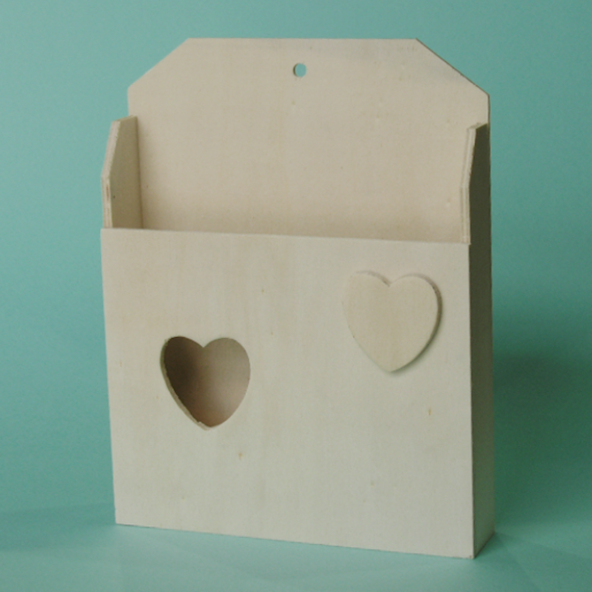 퍼니스쿨 편지함 하트편지함 나무편지함 DIY편지함 종이수납함 메모함