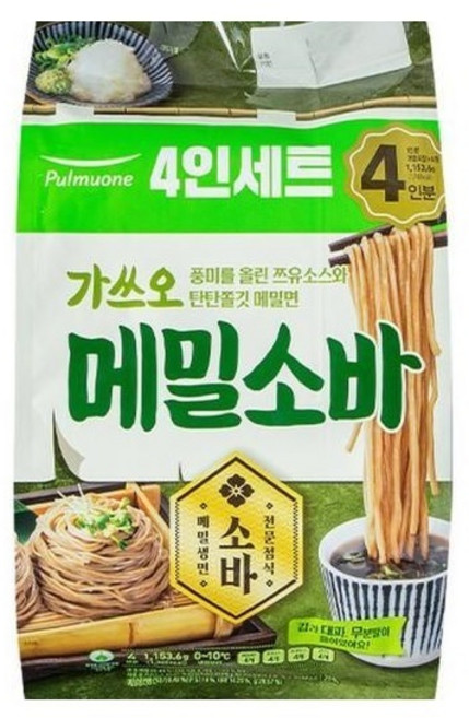 풀무원 가쓰오 메밀소바 4인, 1.154kg, 1개