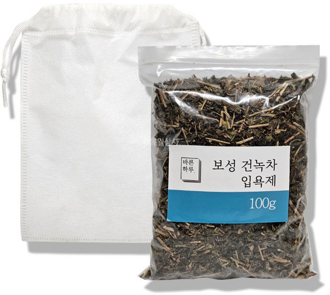 바른하루 보성 건녹차 입욕제 100g 10개 목욕 사우나 족욕 목족욕 온천 목욕탕 이벤트탕 사우나 스파