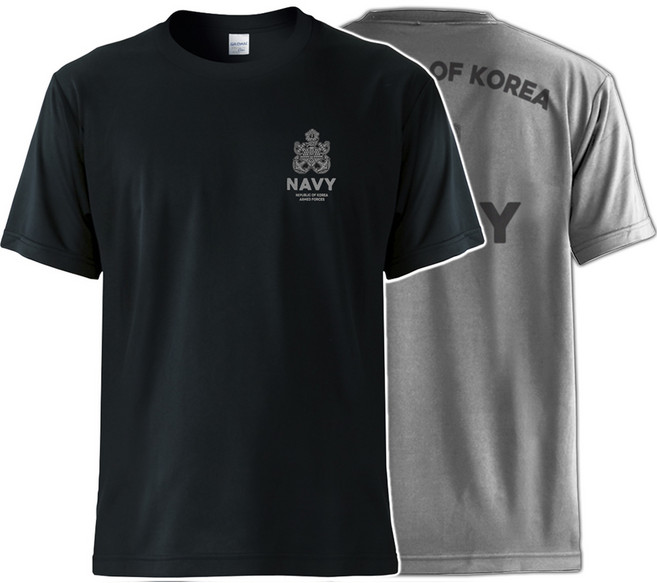 락밀 해군 반팔 기능성 티셔츠