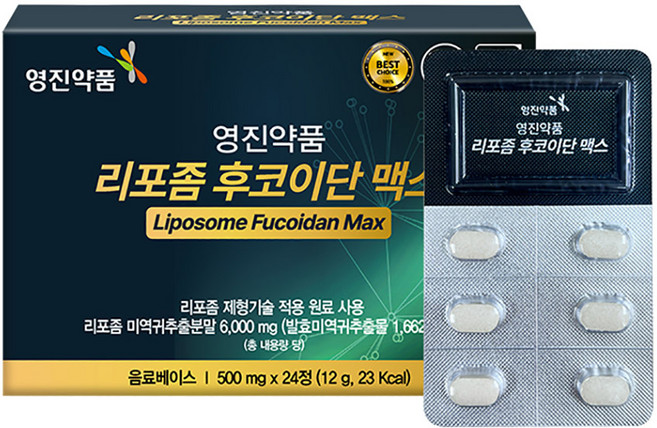 영진약품 리포좀 후코이단 맥스 쇼핑백포함, 1개, 24정