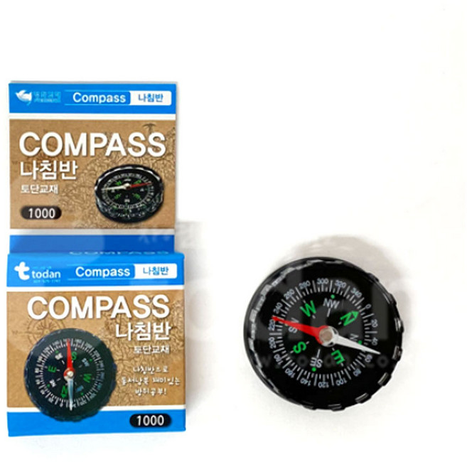 토단 학습교재용 COMPASS 나침반 낱개 1000 초등학교 어린이 준비물, 1개