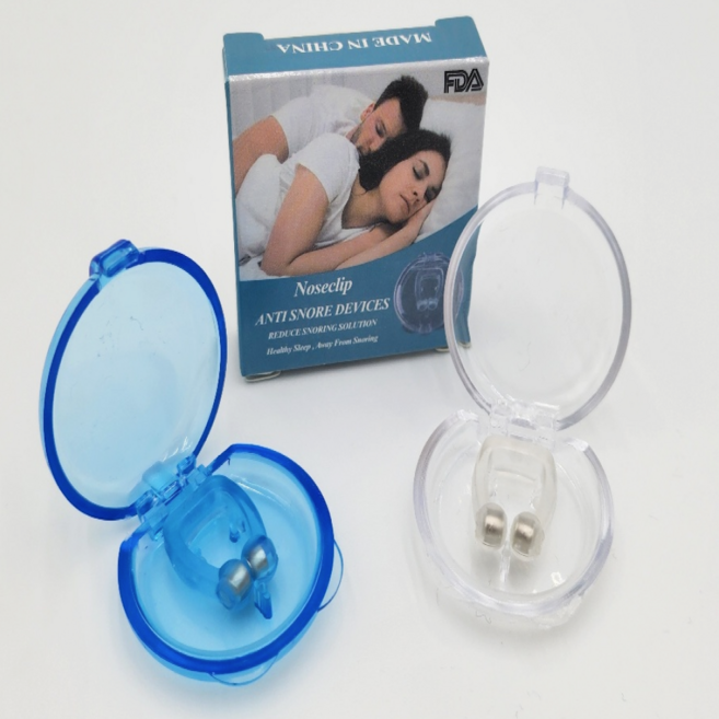 올리OLI 편안한 숙면 꿀잠 마그네틱 코 수면 클립, 2개