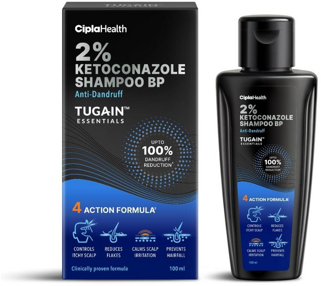 Tugain Essentials 2% Clarifying Scalp Shampoo 100ml Gentle Daily Care, 1개