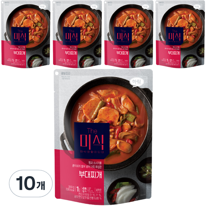 더미식 부대찌개, 350g, 10개