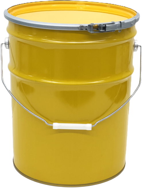 원형 20리터 [노랑] 용기 / 구리스 페인트 잉크 캠핑 불멍 공캔 DIY 깡통 / 1개