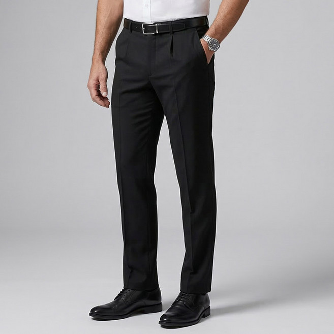 빅사이즈 30~46 여름 중년 남성 허리밴드 스판 정장 바지 구김없는 양복바지