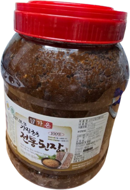 정품) 강진된장 강진군동 전통된장 국산된장 재래식된장 집된장 재래된장 된장, 2개, 3kg