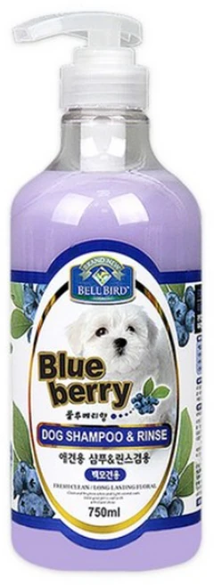 벨버드 애견용 샴푸 린스 겸용 블루베리향, 750ml, 1개입, 2개 - 쿠팡